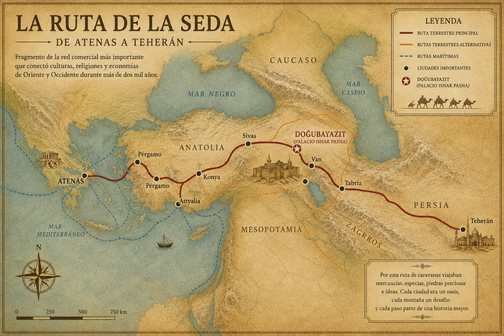Silk Route map